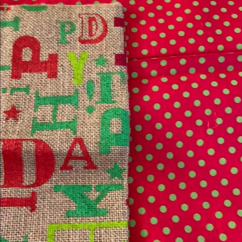 New Holiday pillow covers 16x16 red &green - Picture 3 of 4